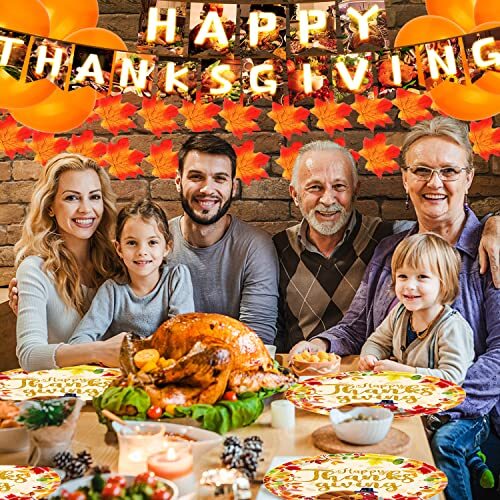 Decorations Fall Theme Party Supplies Paper Plates Thanksgiving Thanksgiving - Picture 7 of 8