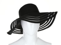 Nordstrom Rack Black Wide Trim Hat One Size on sale Nordstrom Rack Black Wide Trim Hat One Size on sale