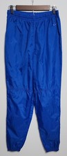 Vintage 80s Nike Windbreaker Track Pants Men's Large Blue Nylon Gray Tag