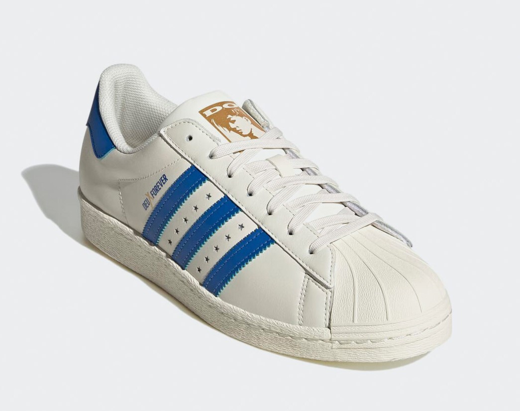 Adidas Superstar 80s x Deux men's Shoes blue White Leather Adidas Superstar 80s x Deux men's Shoes blue White Leather