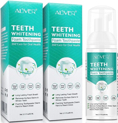 2 PCS Teethaid Mouthwash Whitening Toothpaste Foam Refreshing Breath