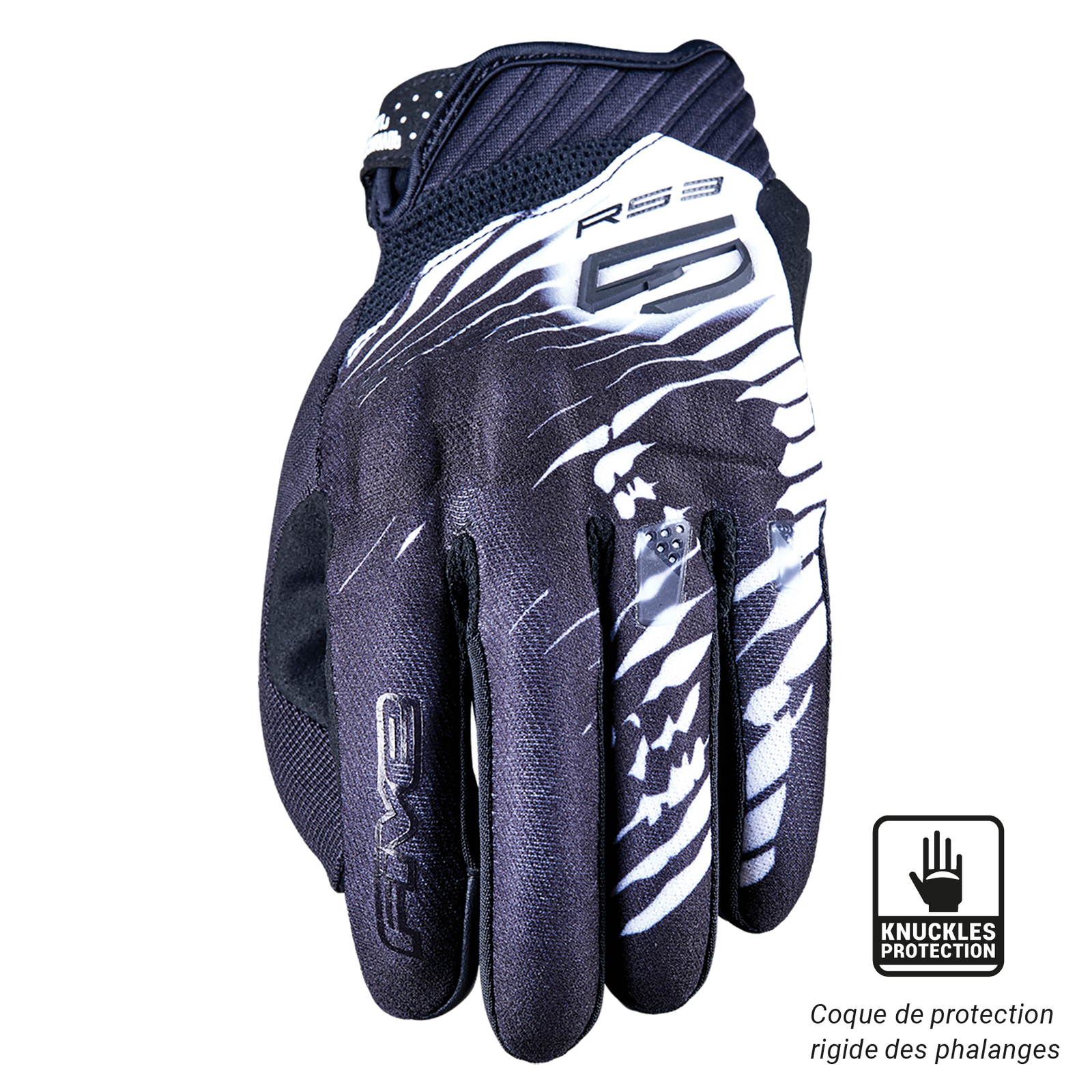 Gants moto FIVE RS3 EVO GRAPH coque de protection et index tactile