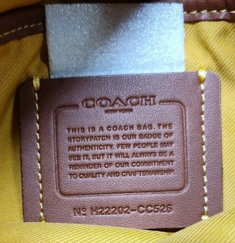 Coach Bag CC526 Gold Cross Grain Leather Crossbody Bag Women's Original Tag - Picture 2 of 13