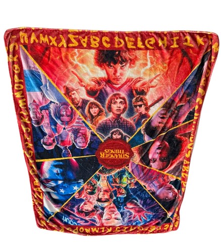 STRANGER THINGS Upside Down 48x52 Soft Fleece Throw Blanket Season 1 Eleven