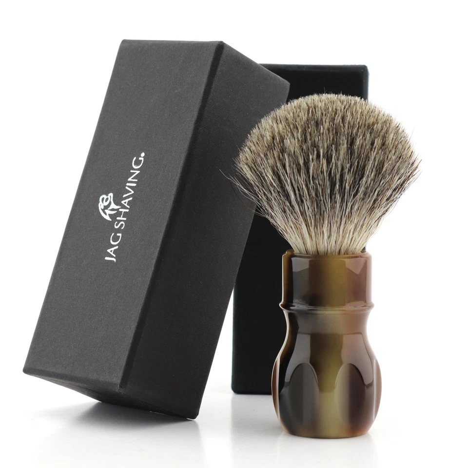 JAG SHAVING Exklusiver Dachs-Rasierpinsel – handgefertigtes Design aus hochwertigem Material