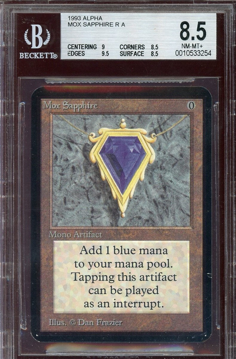 BGS 8.5 Alpha Mox Sapphire ~ Vintage MTG/Magic!!! | eBay