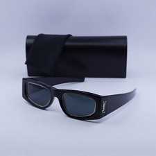New Saint Laurent SL M140 RIM 001 Shiny Black/Grey 54-20-130 Sunglasses