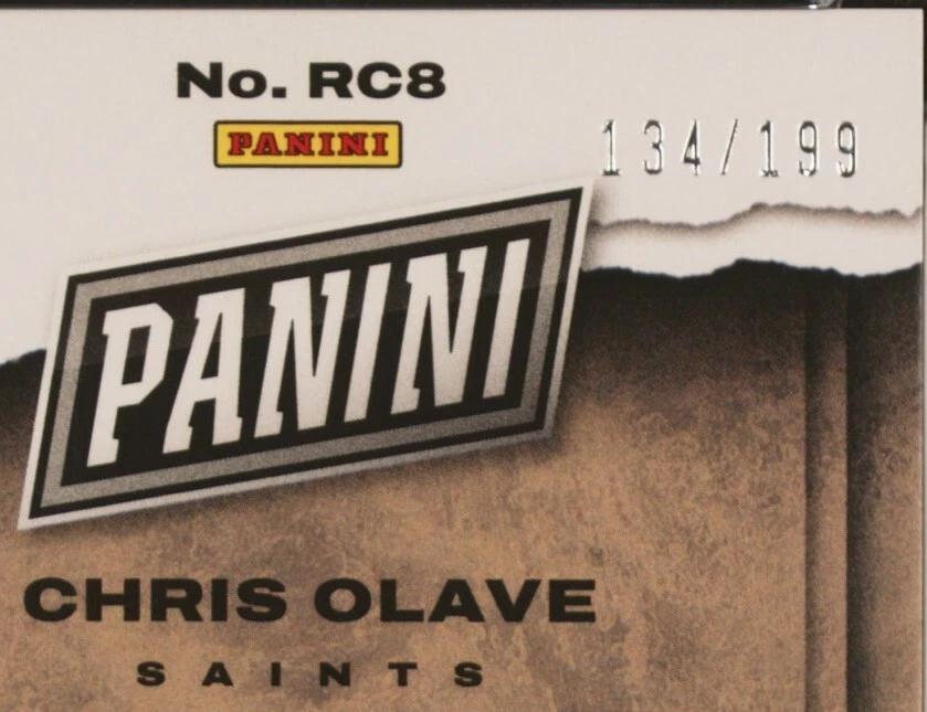 2022 Panini National #RC8 CHRIS OLAVE rookie Orange /199  + FREE SHIPPING! - Image 2 of 3