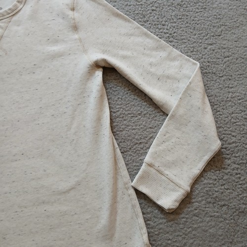Sonoma Shirt Mens Small Gray Thermal Waffle Knit Crew Neck Flecked Long Sleeve - Picture 5 of 14