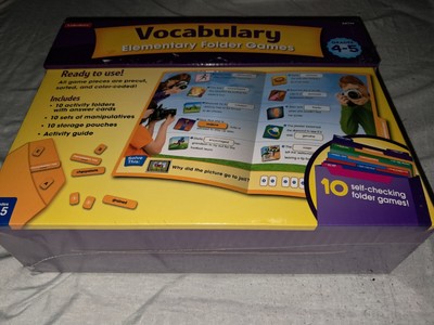 Lakeshore VOCABULARY Elementary Folder Games for Grades 4-5 BRAND NEW SEALED