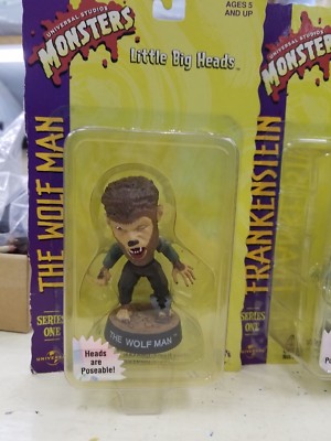 Universal Studios Little Big Heads Set of 4 Figures Wolf