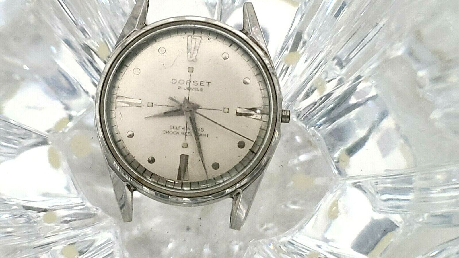 Vintage Dorset 21 jewel Automatic Silver-Dial Men’s watch  