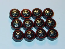 HOT WHEELS REDLINE REPRO HK WHEEL TIRE Lot of 12 MEDIUM Bearing Style -NICE!