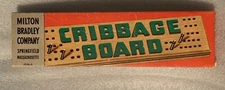 Milton Bradley Co CRIBBAGE GAME BOARD 4626A Instructions & Original Box