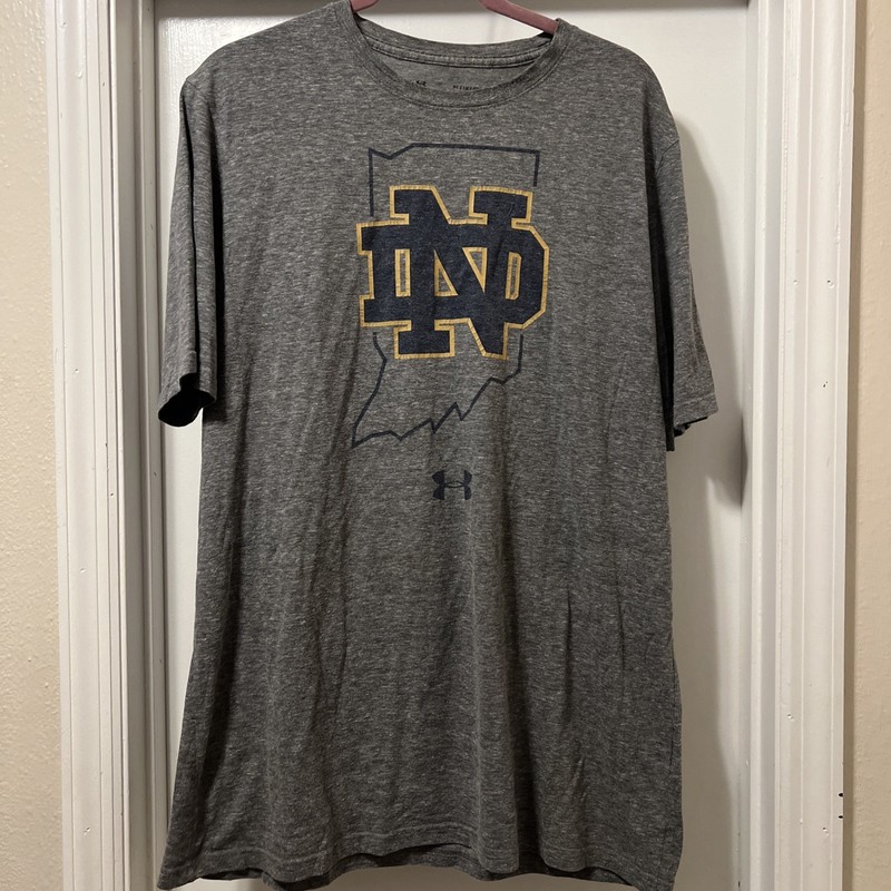 Notre Dame Under Armour XL Men’s State of Indiana Shirt Short Sleeve