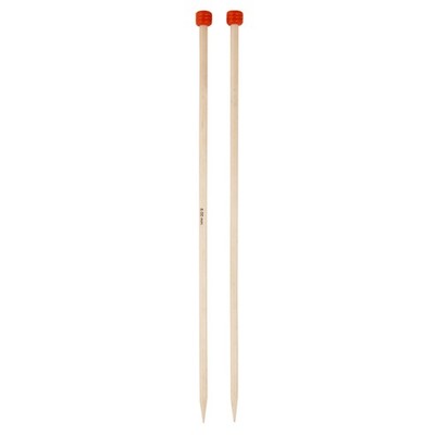 KnitPro Basix Birch: Knitting Pins: Single-Ended: 25cm x 6.00mm
