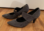 Gabor Women's Gray Suede Heels Slip On Sz 7.5 Samtchevreau Zinn New In Box — photo 4