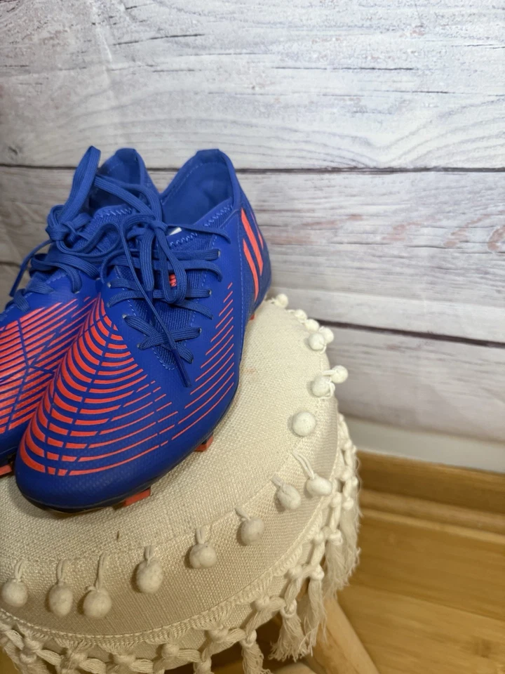 Adidas Predator Edge Juvenil 5 Botines de Fútbol Zapatos Atléticos Azul Foto 2 de 4