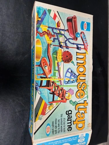 Vintage 1970 Ideal Mouse Trap Board Game Complete