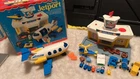 Vintage Fisher Price Little People Play Family Jetport #933 Airport Complete