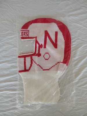 Nebraska Cornhuskers Red White Knit Football Helmet Winter Hat NWOT