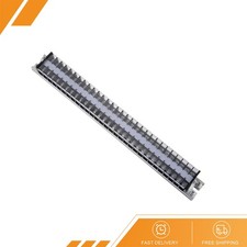 Barrier Terminal Strip Blocks 660V 15A Dual Rows 30P DIN Rail Base Connector