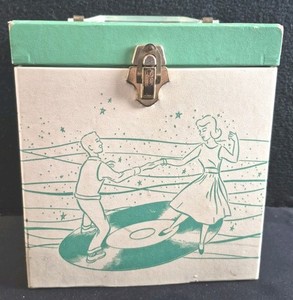Platter-pak 1950s Stackable  700 Series 45 Records  Carry Case- " ROCK N' ROLL"!