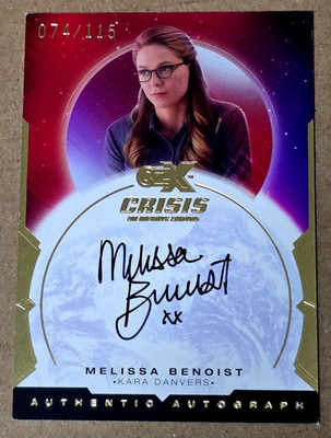 CZX DC Crisis on Infinite Earths Melissa Benoist Kara Danvers Autograph 074/115