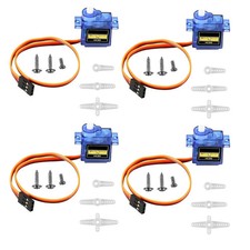 4Pcs SG90 Micro Servo Motor 180 Degree 9G Gear Small, 4pcs Sg90