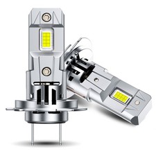 H7 LED Headlight Combo Bulbs Kit High Low Beam 6500K Super White Bright 8000LM