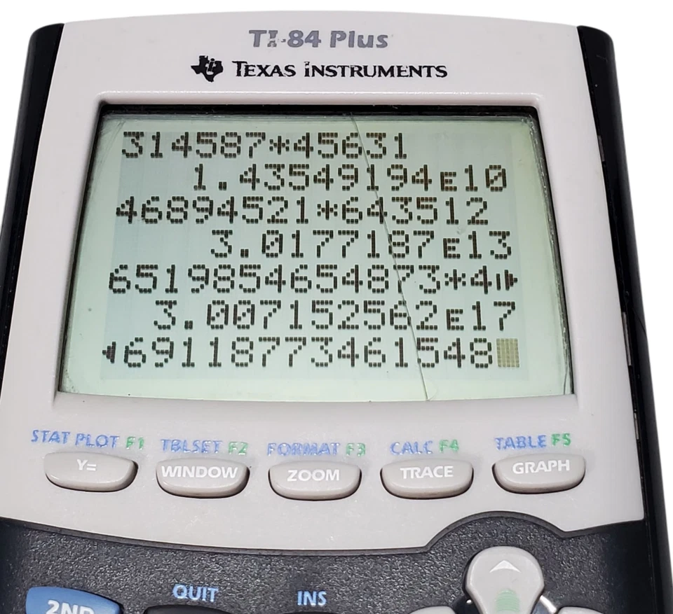 Texas Instruments TI-84 Plus Graphing Calculator Tested W/Slip Cover Damage READ - Image 4 of 4