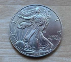 1998 Uncirculated American Silver Eagle 1 Oz .999 Fine Silver