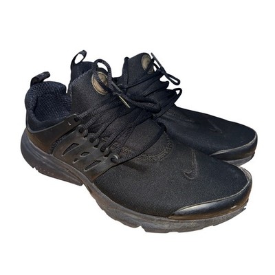 Nike Air Presto Essential Mens 8 Pre-Owned Sneakers 848187-011 Triple Black