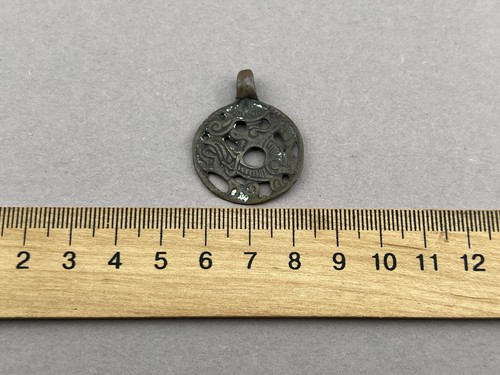 Kievan Rus' medaglione bauletto argento vichingo 10-12° - Foto 10 di 11