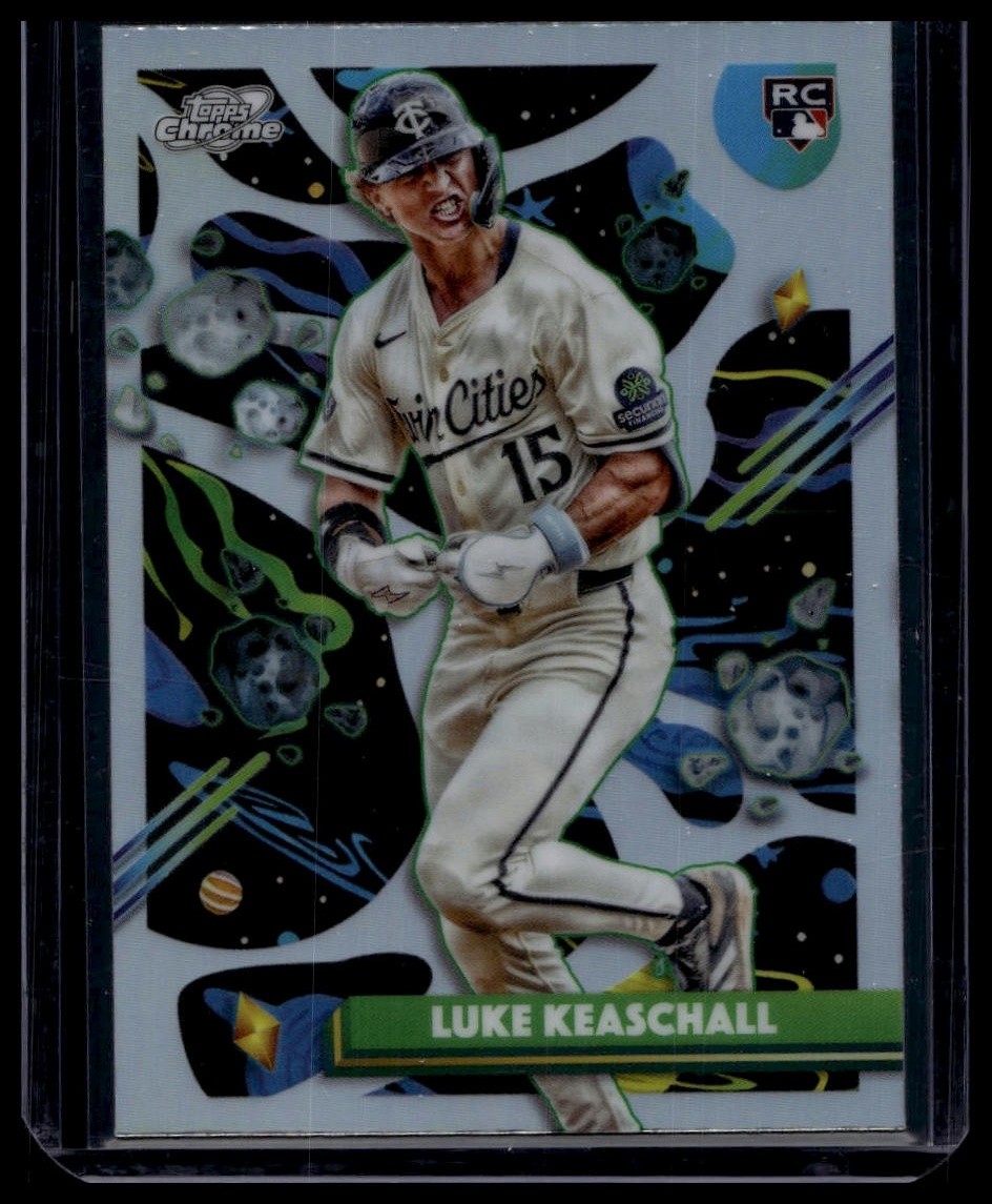 Luke Keaschall 2025 Topps Chrome Cosmic #153 Refractor Rookie Minnesota Twins