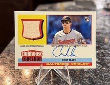 2025 Topps Heritage High Number COBY MAYO RC /25 RELIC AUTO Clubhouse Collection
