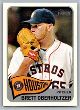 Brett Oberholtzer 2014 Topps Heritage Houston Astros #80