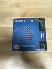 Sony 2HD Floppy Diskettes IBM Formatted 1.44 MB 3.5 Inch, 10 Pack NEW SEALED