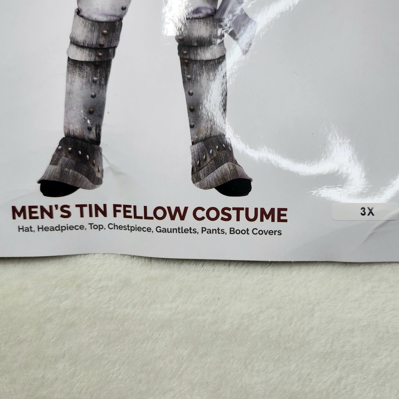 Wizard Of Oz Plus Size Tin Fellow Costume Mens 3XL Cosplay Halloween With Axe