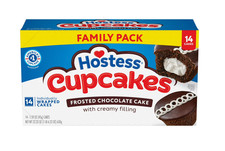 Hostess CupCakes Family Pack Frosted Chocolate Cakes 14 Count 22.22 Oz