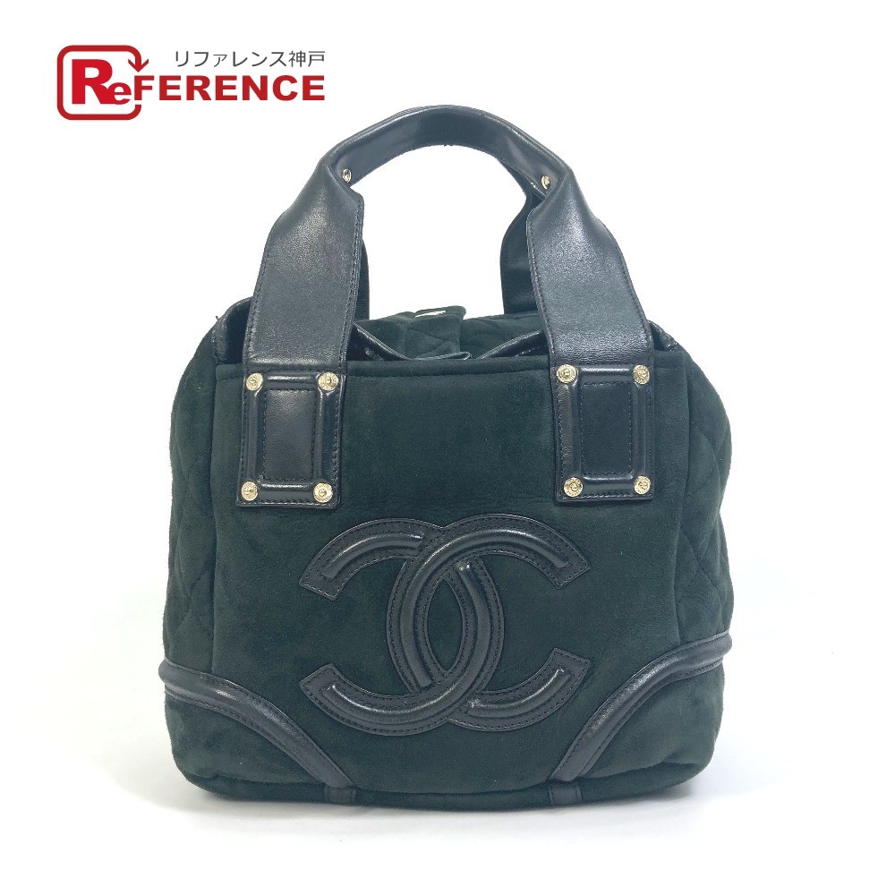 Chanel Cc Cocoon Small Bag Handbag Tote Sheepskin / Leather Women'S Black Used