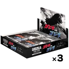 Godzilla Card Game Booster Box Set of 3 Godzilla vs. Godzilla w/ Bonus JAPAN