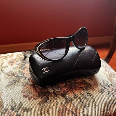 CHANEL vintage cat eye sunglasses 6039 c.501/S6 Black | eBay