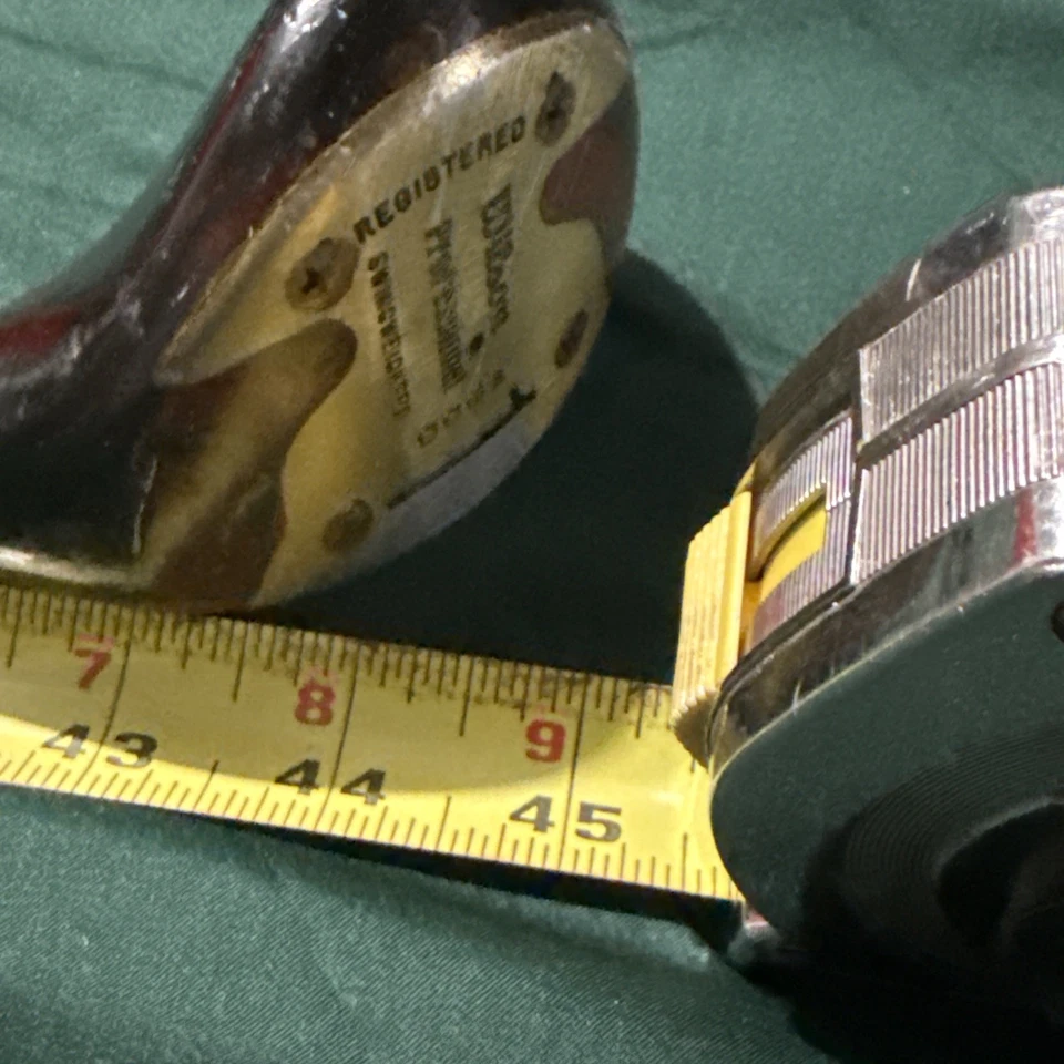 Vintage Wilson Professional 4300 #1 Driver Persimmon Brass Sole Swing Weighted - Image 3 of 4