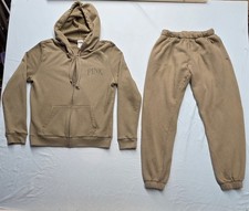 Victoria s Secret Olive Green Lounge Set Small Pants Medium Full Zip Hoodie