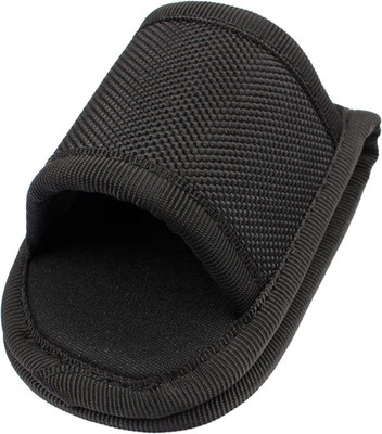 Black Open Top D Cell Compact Light Holder   PU Leather Flashlight Pouch