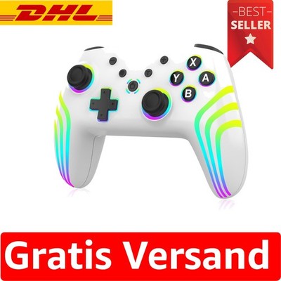 MYSTILUCK Wireless Pro Controller für Switch/Switch 2/Lite mit RGB Beleuchtung