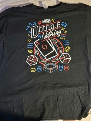 AEW All Elite Wrestling Double Or Nothing 2020 Watched From Home Shirt Size XXL