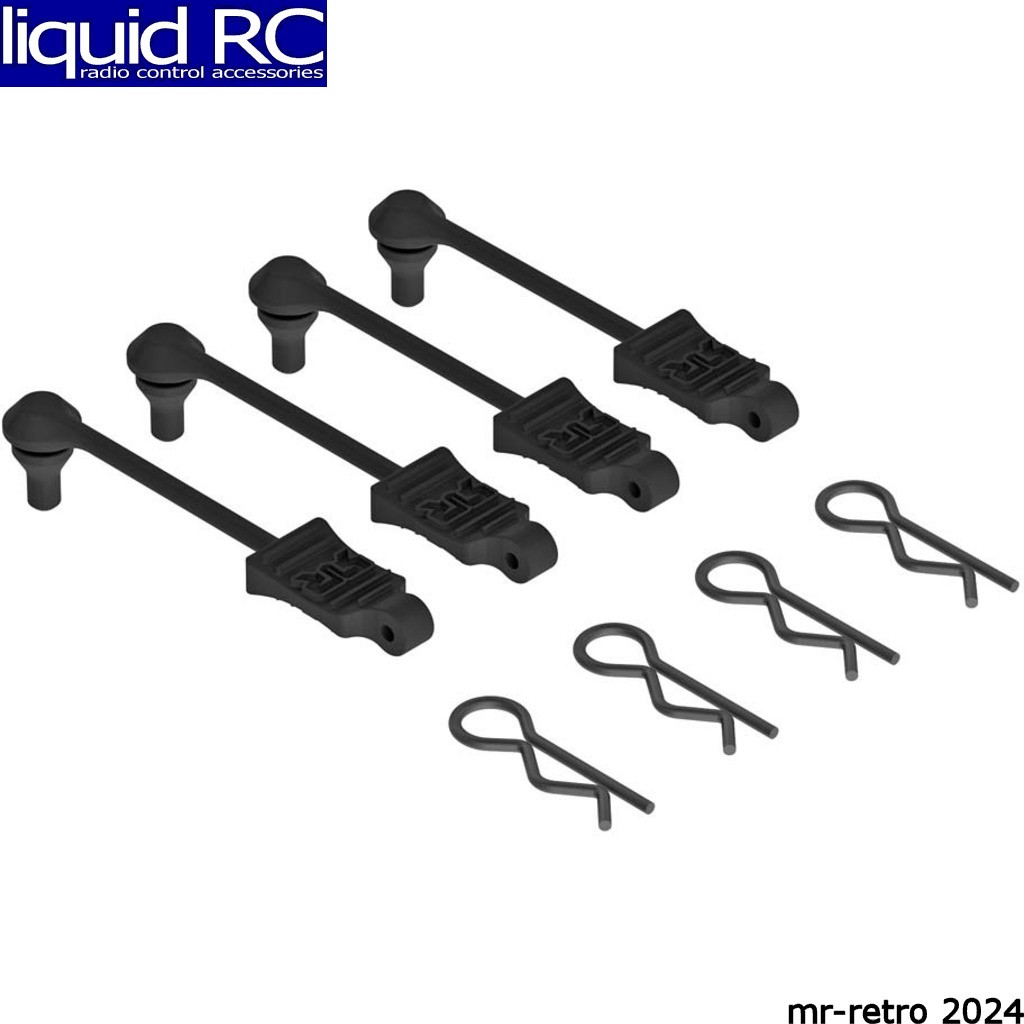 Arrma C3445 Ar390165 Body Clip Retainer 1:10 Scale Black 4
