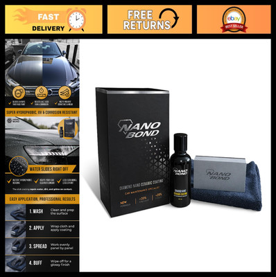 Ceramic Coating for Cars - 80% SiO2 Hydrophobic Paint Protection, UV & Corrosion